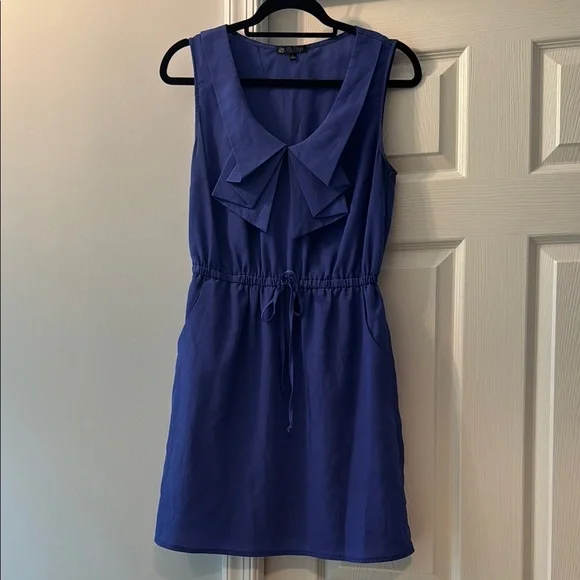 bebop blue dress Floral Blue Dress with pink flowers bebop large